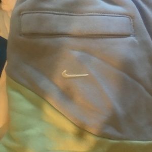 Unisex Nike shorts soft purple half turquoise